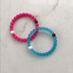 NWOT Lokai Pink and Blue Bracelets